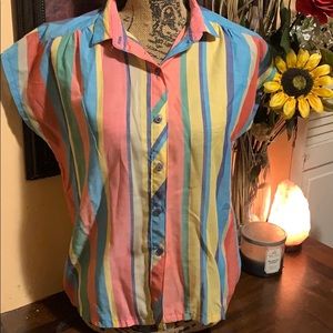 Vintage California Place button down blouse